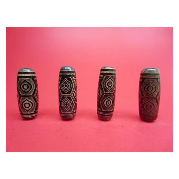 チベット高級龍紋天珠 龍眼天珠 Φ30×10±1mm 2粒SET : 天然石のお店Sun