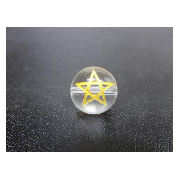 粒売り 五芒星 水晶 Φ10±0.3mm ゴールド : 天然石のお店Sun flower