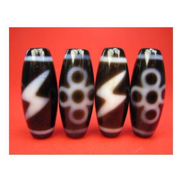 チベット高級至純天珠】閃電五眼天珠28-30×12mm : 天然石のお店