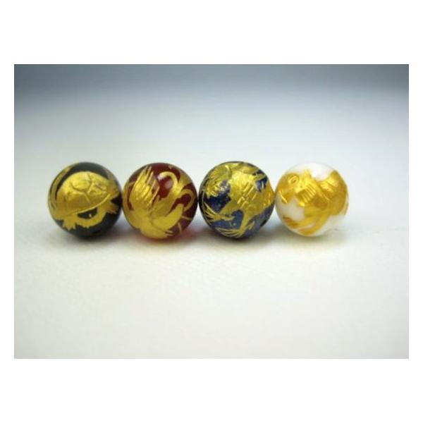 四神獣王 4種セット ミックス Φ10±0.5mm ゴールド : 天然石のお店Sun