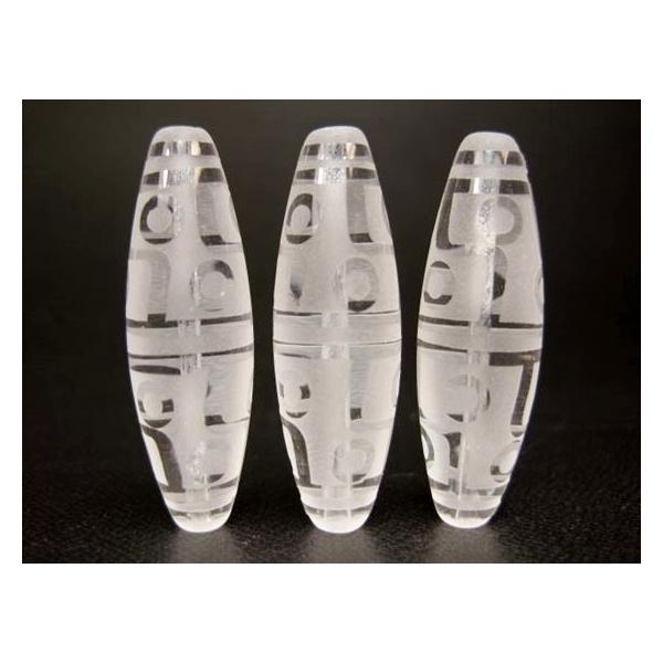 【チベット水晶天珠】十二眼天珠30×11.5mm