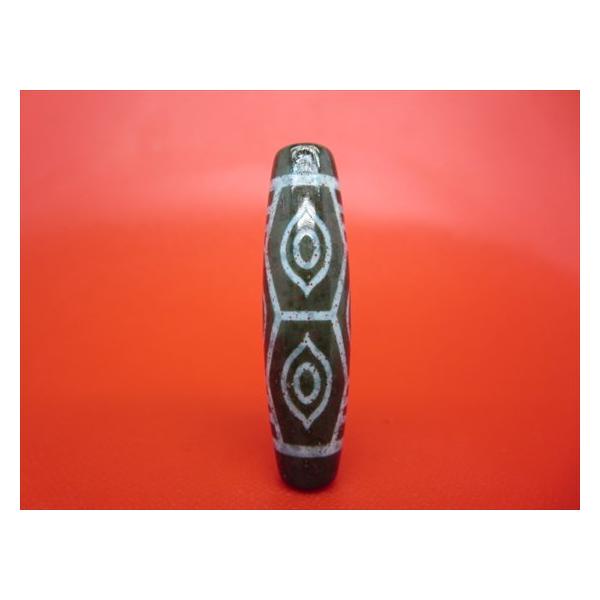 龍眼紅朱砂天珠 約49×13mm 一点物 : 天然石のお店Sun flower - 通販