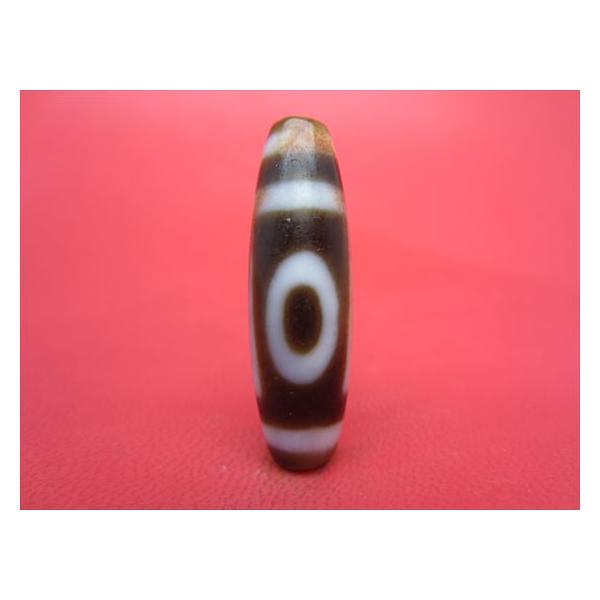 一眼紅朱砂天珠 約35×11mm 馬蹄痕 一点物 : 天然石のお店Sun flower