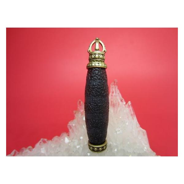 チベット製品 ペンダントトップ 線珠 金剛杵 60×13mm 一点物