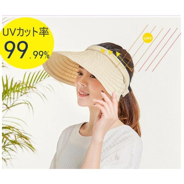 サンバイザー つば広 帽子 レディース 夏 ハット Uvカット帽子 Uvケア 日焼け止め対策 登山 ゴルフ 海辺 通学 通勤 ゴルフ 農作業 おしゃれな 夏帽子 Buyee Buyee Jasa Perwakilan Pembelian Barang Online Di Jepang