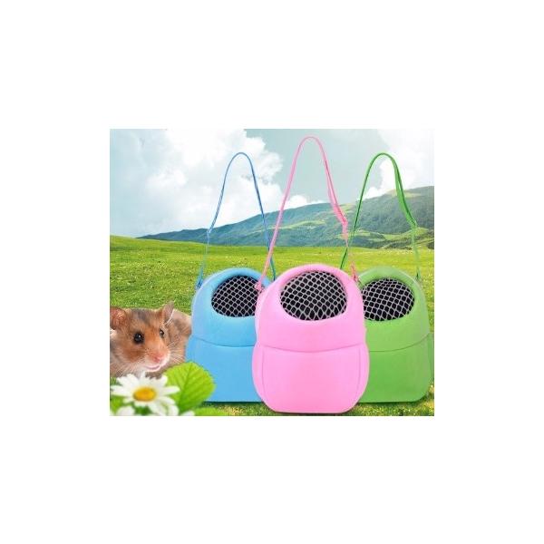 ペットバッグ pet bag 小動物バッグ 散歩 お出かけ 動物病院 旅行 乗り物 軽量バッグ かわいい ハムスター ウサギ 子猫 カラフル オシャレ ピンク ブルー グリーン シンプル生産国：中国素　材：フリース ポリウレタン他サイズ（単...