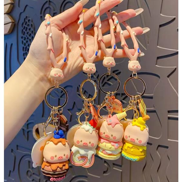 キーホルダー アクセサリー 可愛い おしゃれ アレンジ バッグ SNS インスタ tiktok こぶた マスコット 部活 プレゼント 小学生 中学生 高校生 大学生 社会人