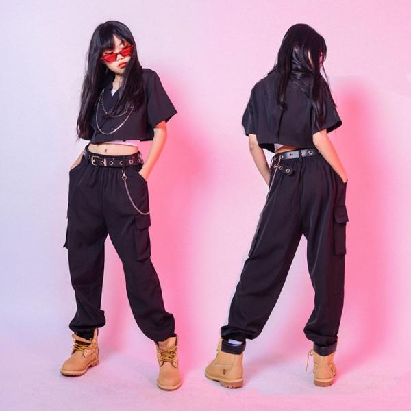 キッズ ダンス衣装 セットアップ ヒップホップ Hiphop ｔシャツ 子供服 ズボン トップス パンツ へそ出し 半袖 子供服 女の子 ジャズダンス 練習着 Yhyc 196 サンフラワーハウス 通販 Yahoo ショッピング