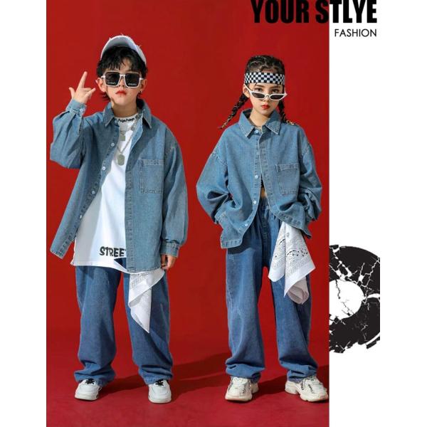 キッズダンス衣装 ヒップホップ キッズ ダンス衣装 セットアップ Hiphop デニム 子供 デニムシャツ デニムパンツ ジャケット ズボン ステージ 衣装 練習着 Buyee Buyee 日本の通販商品 オークションの入札サポート 購入サポートサービス