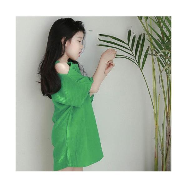 子供服 ワンピース オフショルダーワンピース 女の子 キッズ 肩出し キャミワンピース ガーゼ素材 夏 緑色 おしゃれ 100 110 1 130 140 150cm Buyee Buyee 日本の通販商品 オークションの代理入札 代理購入