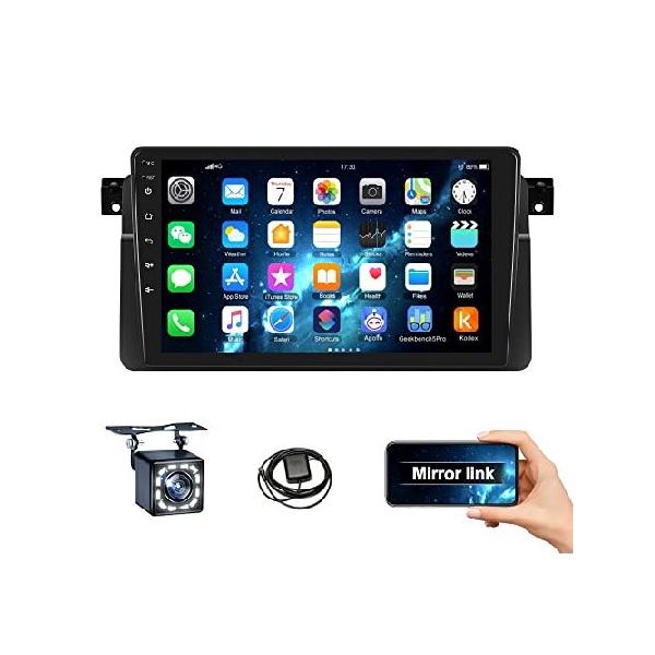 CAMECHO Android Car Stereo Compatible with 1999-2005 BMW 3 Series E46 M3 Rover 7