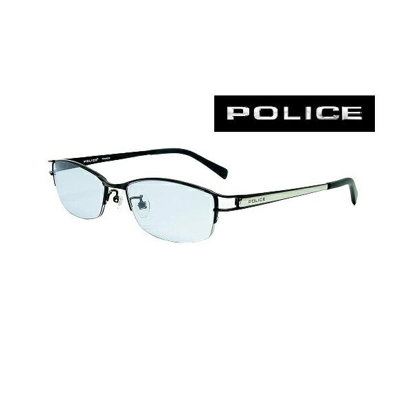 POLICE カスタムサングラス VPL174J-BK3 BLUE チタン メンズ レディス あすつく国内正規品