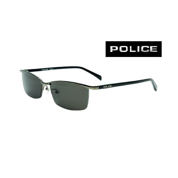 POLICE カスタムサングラス VPLN69J-568 SUPERBLACK チタン メンズ レディス あすつく国内正規品