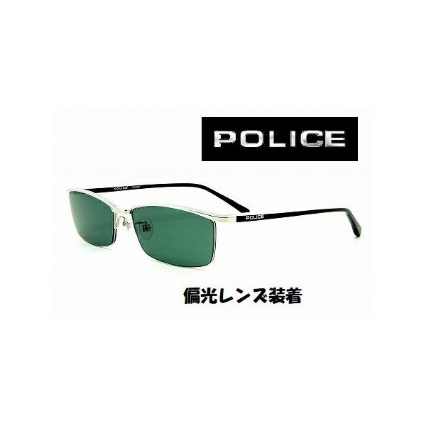 POLICE カスタムサングラス VPLN69J-579-G15 POLARIZED 偏光 チタン メンズ レディス あすつく国内正規品