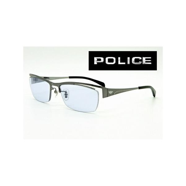 POLICE カスタムサングラス VPLD77J-568 BLUE 2020秋モデル チタン 国内正規品 メンズ レディス あすつく
