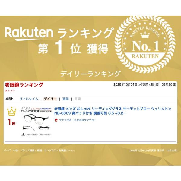 老眼鏡 メンズ おしゃれ リーディンググラス サーモントブロー