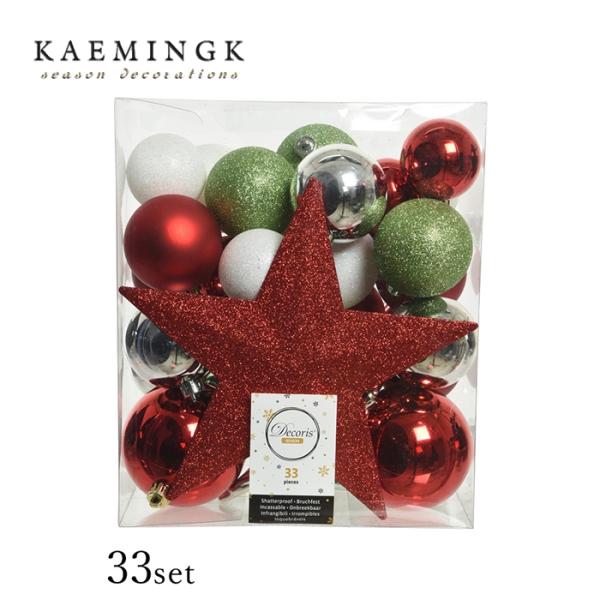 クリスマスツリー 飾り オーナメント ボール セット KAEMINGK
