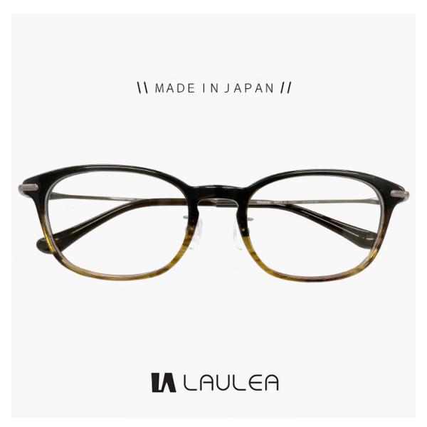 【新品】 メンズ 日本製 鯖江 メガネ laulea 眼鏡 la4046 brh ラウレア ボスリントン ボストン ウェリントン 型 フレーム MADE IN JAPAN 茶色 ブラウン カラー sunhat_r-laulea-la4046-brh