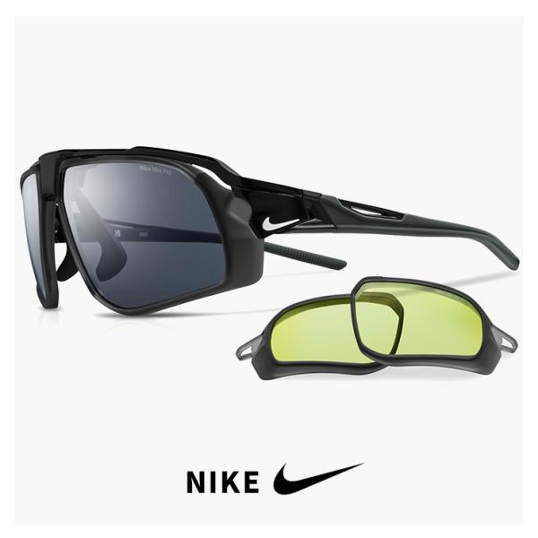 【新品未使用】Nike スポーツサングラス ブラック NIKE（ナイキ） メンズ サングラス ib0342 010 ECLIPSE FALL LB NIKE