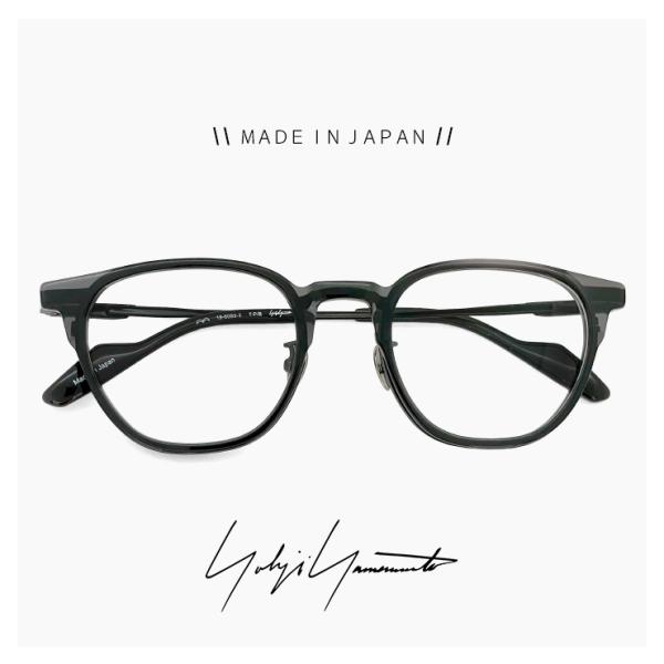 メンズ ヨウジ ヤマモト メガネ 日本製 19-0093 3 c03 49mm Yohji Yamamoto 眼鏡 ブランド ボストン 型 クリア アセテート メタル コンビネーション フレーム
