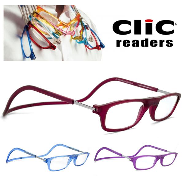 【商品名】数量限定 クリックリーダー Clic Readers マット ボルドー パープル ブルー パステル カラー 老眼鏡 リーディンググラス シニアグラス 既製老眼鏡 メンズ レディース おしゃれ 赤 紫 青色 +1.50 +2.00 ...
