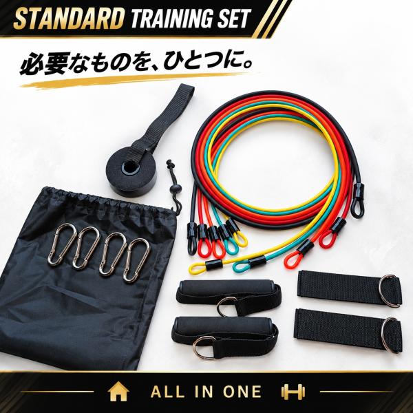 トレーニングチューブ 5本セット 2026NEW 筋トレ チューブ ゴムチューブ 強度別 エクササイズバンド レジスタンスバンド 宅トレ 全身トレーニング
