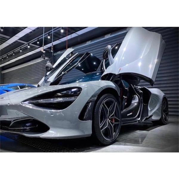 【ドライカーボン】McLaren マクラーレン 720S クーペ スパイダー用 ドライカーボン ヘッドライト インナーパネル 左右セット ライトガーニッシュ ラ