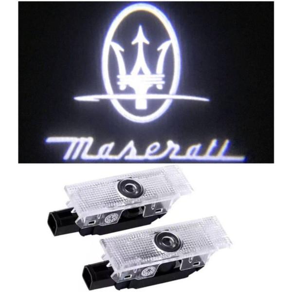 Maserati マセラティ ロゴ カーテシランプ LED タイプ レヴァンテ クアトロポルテ ギブリ プロジェクター Levante ドア