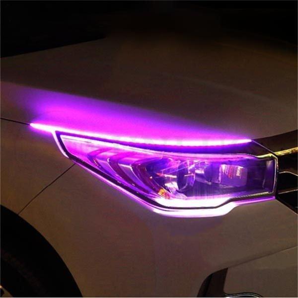 期間限定価格 シーケンシャルウインカー Ledテープ シリコンチューブ アイスブルー 流れるウインカー 60cm 本物品質の 12v 極薄 簡単取付 U60 X 2本セット 車検