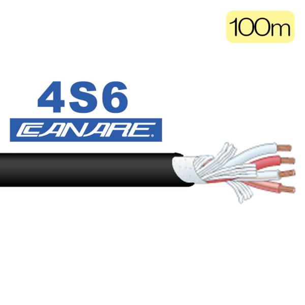 CANARE 4S6 100m 黒色 カナレ スピーカーケーブル : サンフォニックス