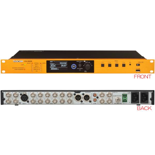 TASCAM CG-2000 マスタークロックジェネレーター CG-2000 | Master Clock Multi-Output Precision Generator