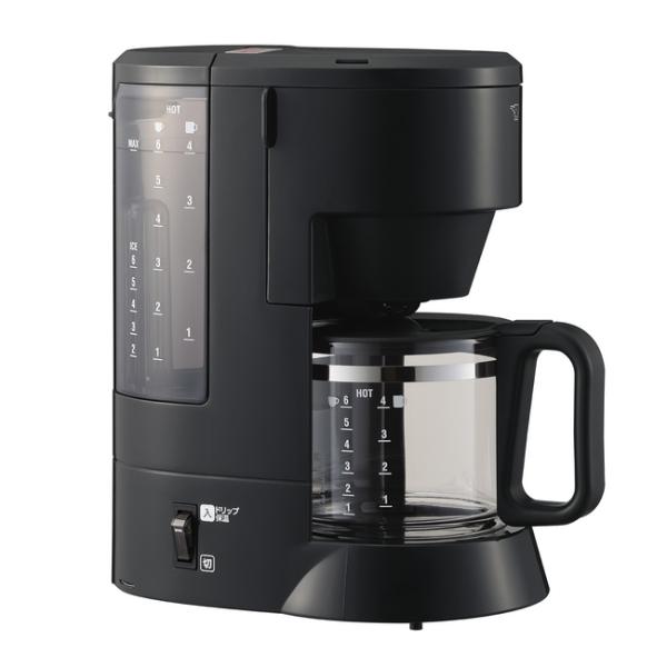 象印 コーヒーメーカー 珈琲通 珈琲カップ約6杯 EC-MA60-BA ブラック 家庭用 オフィス用 ドリップ方式 ZOJIRUSHI