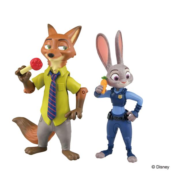 送料無料 アニア ズートピア ジュディ・ホップス ニック・ワイルド フィギュア タカラトミー ディズニー 動物 おもちゃ 3歳以上