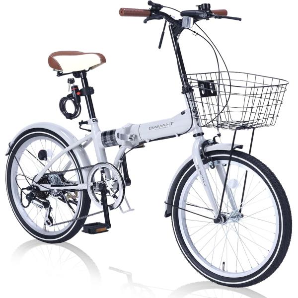 マイパラス 折りたたみ自転車 20インチ MF205 GROOM グレージュ オールインワン・6SP おしゃれ  変速ギア付き【本州のみ送料無料】