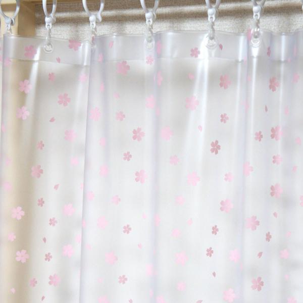 Deconovo シャワーカーテン 幅120 × 丈180cm 仕切り 遮像 Deconovo