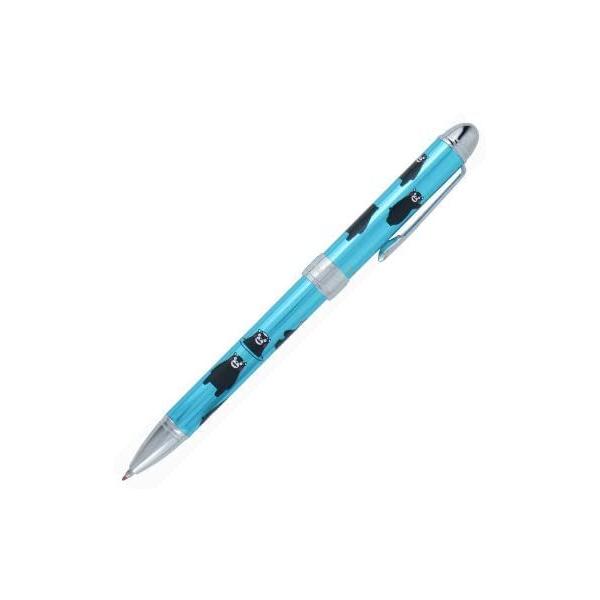 セーラー万年筆 多機能ペン 2色+シャープ 優美蒔絵 くまモン メタルブルー 16-8378-244 (メタルブルー)