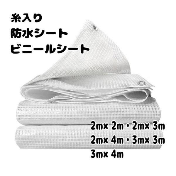材質 ポリエチレン（PE）カラー 透明(糸入り)サイズ 2m×2m・2m×3m・2m×4m・3m×3m・3m×4m【優れた耐久性】ポリエチレンで作られていて埋め込まれた繊維強化ロープで耐久性に優れています。【防寒性・保湿性効果抜群】防雨、防...