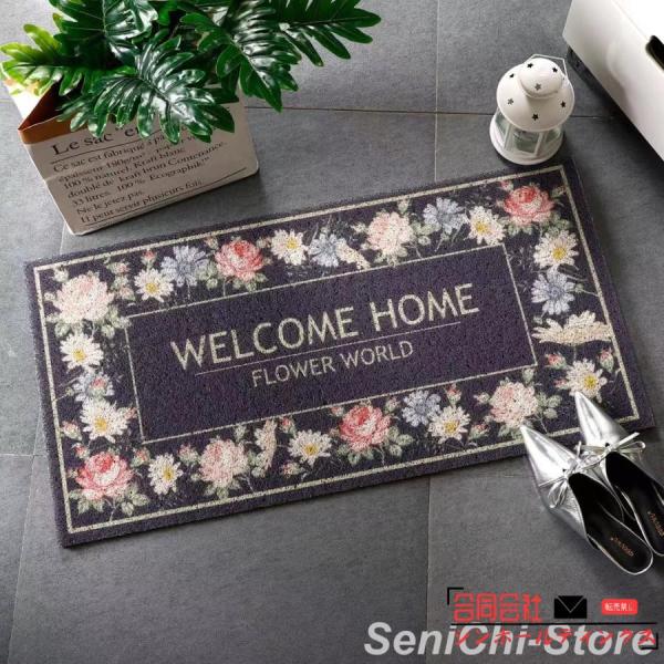 玄関 マット 屋外 泥落とし 室内 花モチーフ フラワー おしゃれ 洗える 花柄 玄関マット ズレない 外用 泥除け