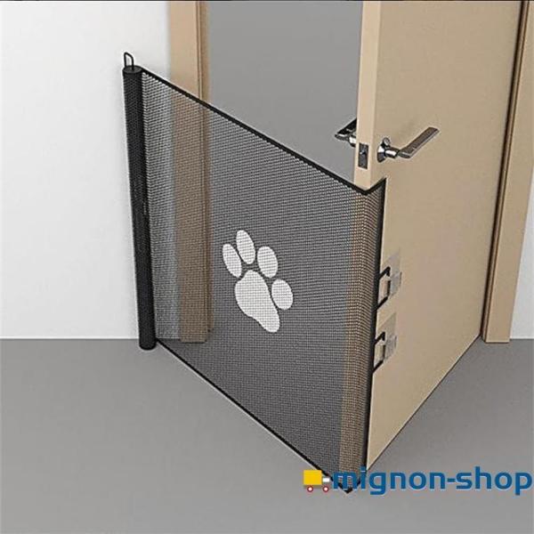 ベビーゲート ロール式 メッシュ布式ドア柵 ドア・階段用ベビーゲート テープ付き 巻き取り式 ペットフェンス バリアフリー ?走防止ゲート