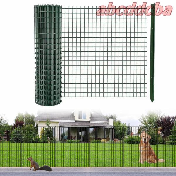 【金網フェンスのサイズ】高さ1/1.2/1.5/1.8m、高長さ5/10/15/20/25/30m、メッシュサイズ6cm、柱合わせ：5m（3個） 10m（5個） 15m（6個） 20m（7個） 25m（9個） 30m（11個）。必要なサイズ...