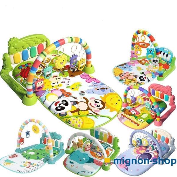 爆売りセール 安価額挑戦 プレイジム 赤ちゃん ベビージム ツリートップフレンズ・アクティビティジム パステルグレー 育児