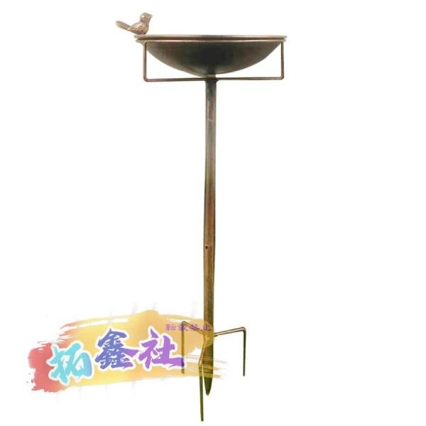 バードフィーダー バードバス 鳥 餌台 餌入れ 水入れ 給餌器 給水器 屋外 野鳥 水浴び容器 庭 ガーデニング アンティーク 自立 メタル 野鳥観察