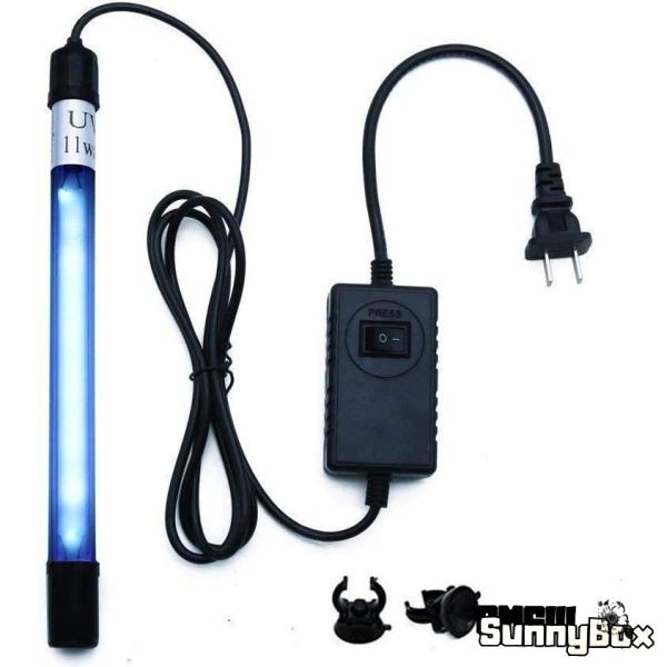 【高速で効果的な紫外線殺菌ランプ】水槽内の藻類、バクテリア、ウイルスを殺すのを助け、水質を浄化し、水が濁って水が緑色になるという問題を解決する。魚の生活環境をより健康にし、魚の病気を減らす【注意事項】このUVランプは水槽に直接入れることはで...