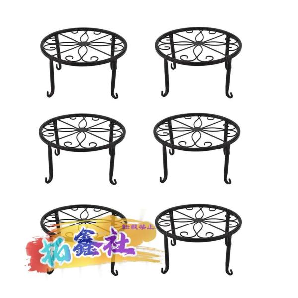 6個組花台 フラワーラック フラワースタンド 猫脚付鉢置き プレート花台 鉢植え スタンド 植物棚 園芸ラック 植木鉢スタンド 飾り台 ガーデニング 盆栽棚