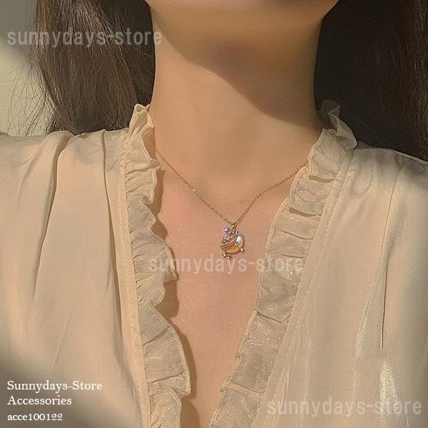 母の日 ムーンストーン 月 ネックレス アクセサリー Neckless 金属アレルギー対応 プレゼント 女性 レディース シンプル レディース 安い ゴールド Acce サニーデイズ 通販 Yahoo ショッピング