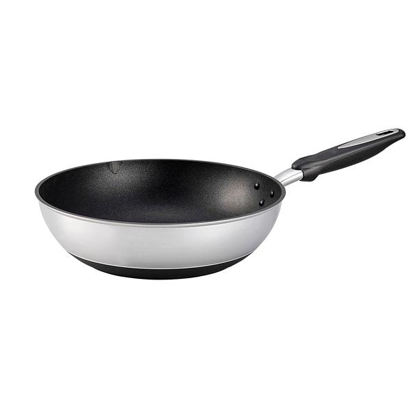 他サイト： フライパン 30cm ih対応 北陸アルミニウム IHハイキャストプレミアム いため鍋 日本製 シルバー (M)の商品画像