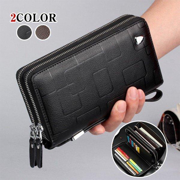 財布 メンズ 長財布 ラウンドファスナー 本革 大容量 ダブルジップ 多機能 ウォレット ストラップ シンプル 通勤 Sungoo3000 Mamgi9xyyi サニーライフストア 通販 Yahoo ショッピング