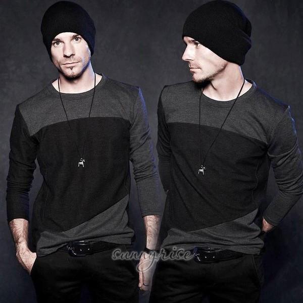 ロングスリーブ ロンt 無地トップス キレイめ セール Tシャツ メンズ