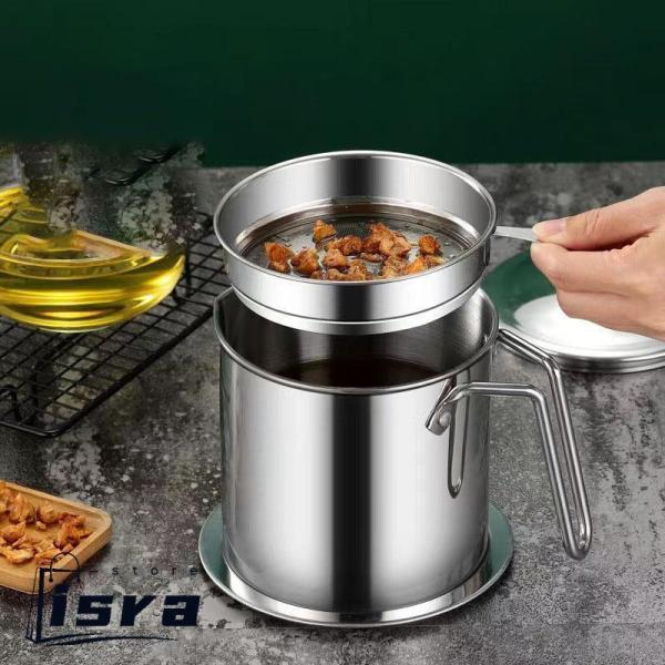 オイルポット ステンレス オイル オシャレ 油こし器 油 キッチン用品 フィルター 油ろ過器 油濾過器 油処理 台所用品 取っ手付き 油ポット 油処理