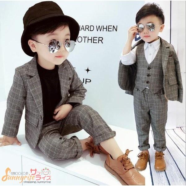 子供服 フォーマル スーツ 子供服 男の子 フォーマル スーツ チェック柄3点セット ベビー服 上下セット 七五三 結婚式 入学式 卒業式 結婚式 誕生日おしゃれ Qwe90 サンライズ 通販 Yahoo ショッピング